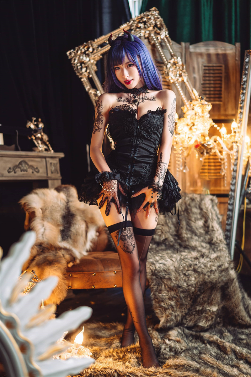 清水由乃付费图片赏析，欧式纹身的复古魅力盛宴