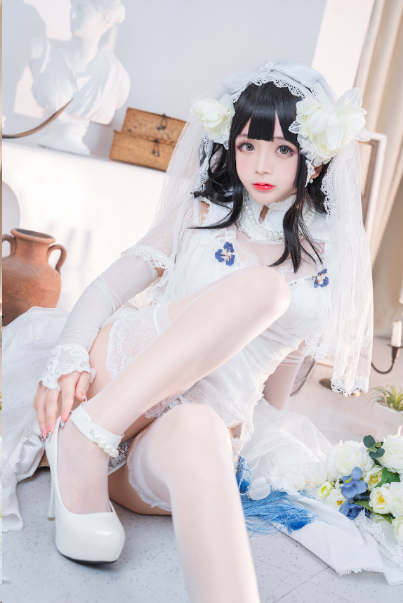 日奈娇95式婚纱，精品cos摄影作品赏析