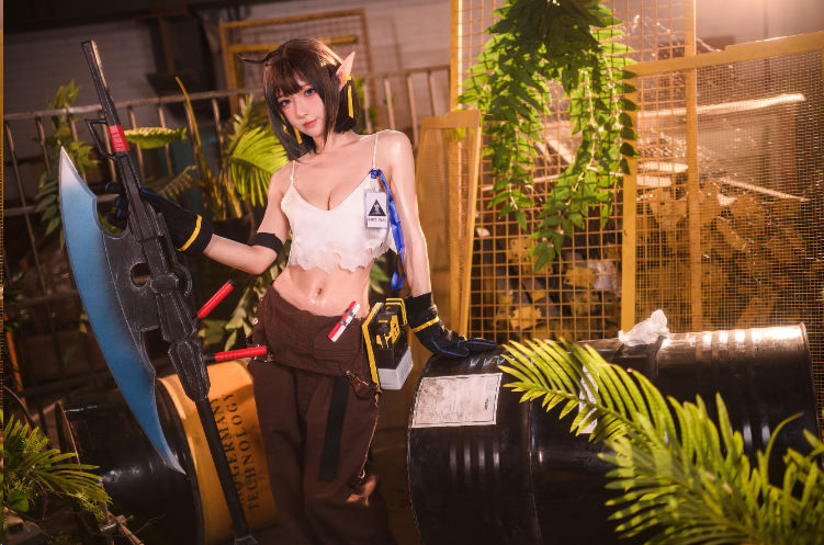 阿包也是兔娘《明日方舟 森蚺》精彩cos摄影作品赏析