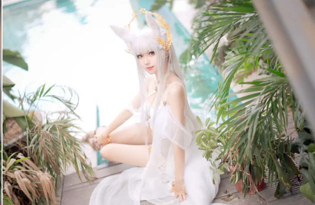 花柒Hana《白金cos泳装》精品摄影作品赏析插图3 花柒Hana《白金cos泳装》精品摄影作品赏析
