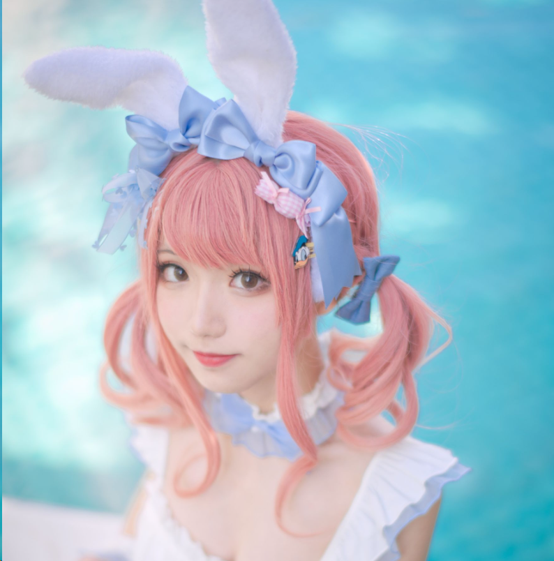 花柒Hana《夏日甜芯泳装》精品cos摄影作品赏析插图3 花柒Hana《夏日甜芯泳装》精品cos摄影作品赏析