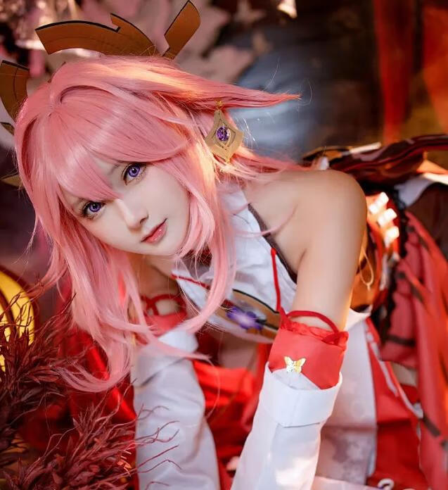 羽生三未COS《八重神子》:唯美绝妙的原神!插图3 羽生三未COS《八重神子》:唯美绝妙的原神!