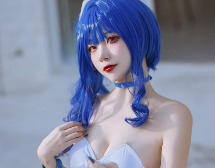 二佐Nisa【热辣泳装夏日妖精】碧蓝航线圣路易斯泳装cos作品赏析插图1 二佐Nisa【热辣泳装夏日妖精】碧蓝航线圣路易斯泳装cos作品赏析