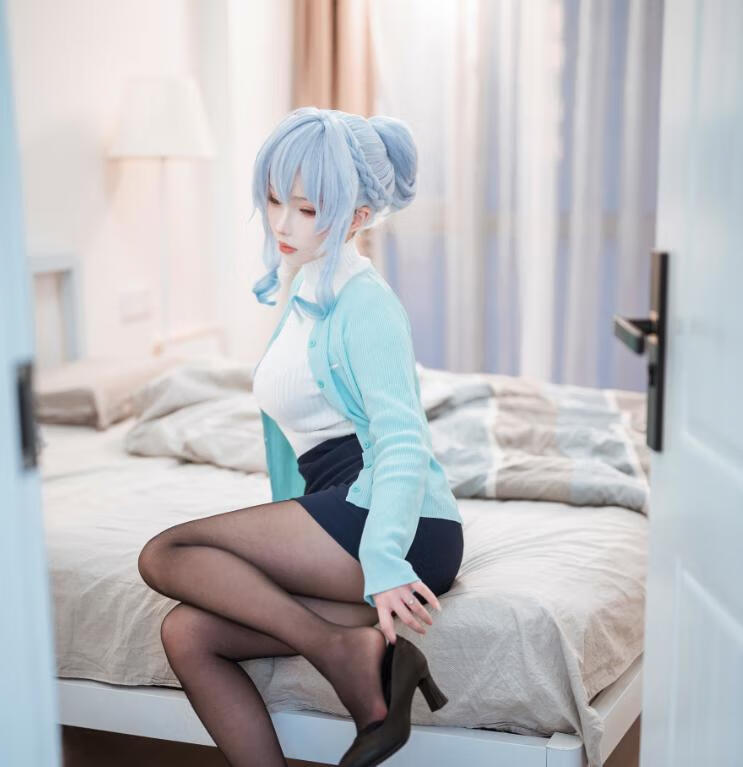 rioko凉凉子小姐姐的《雪女》cosplay带你进入神话世界！