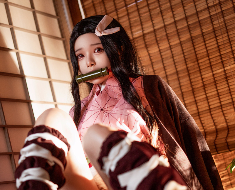 Hachi_小芭小姐姐cos《灶门祢豆子》完美扮演让人惊叹！