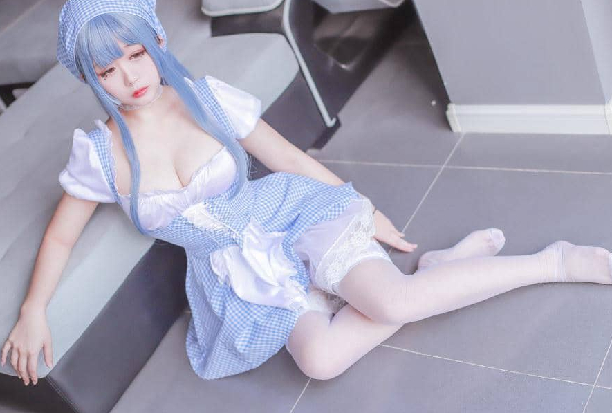 日奈娇《蓝色女仆》!体验清新蓝白色调的童话世界!插图 日奈娇《蓝色女仆》!体验清新蓝白色调的童话世界!