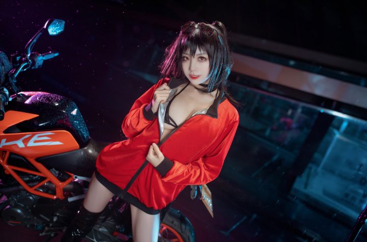 水淼aqua大凤机车cos图集[水淼aqua@碧蓝航线cos作品]