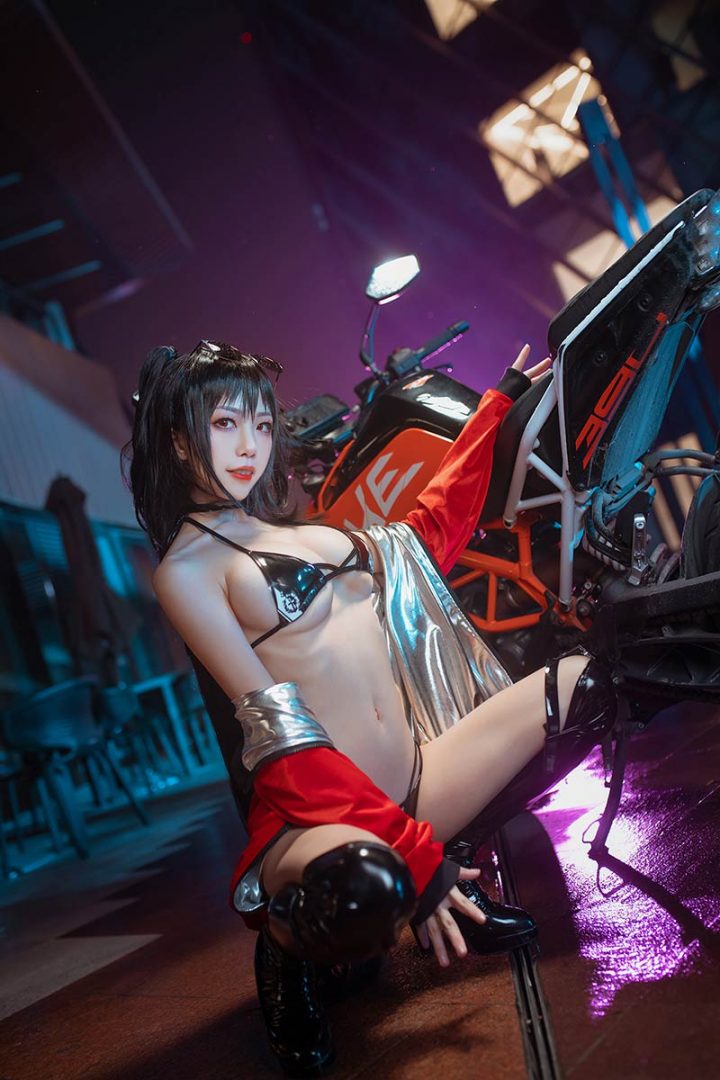 水淼aqua大凤机车cos图集[水淼aqua@碧蓝航线cos作品]