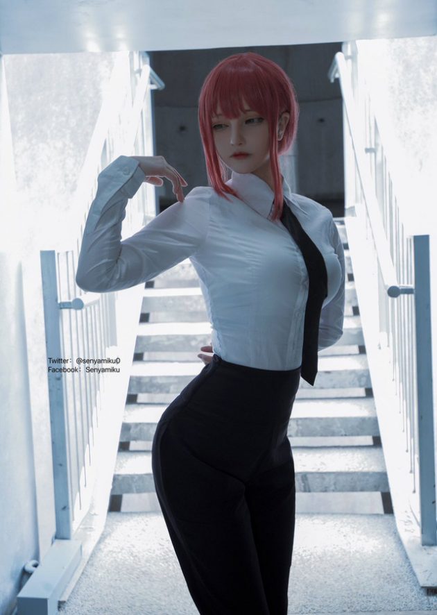千夜未来cos作品 | 千夜未来（Senya Miku）cos 电锯美人 Makima