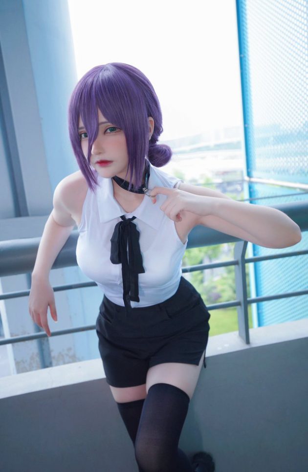 千夜未来cos作品 | 千夜未来（Senya Miku）cos 电锯美人 Makima