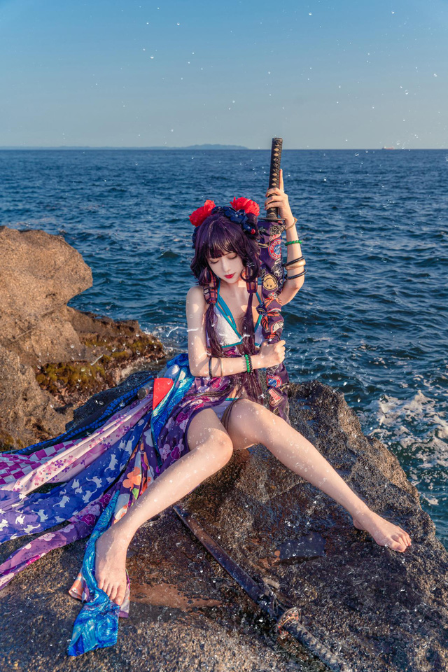 Shika小鹿鹿 cos 比基尼版葛饰应为[Shika小鹿鹿 cos 图集]