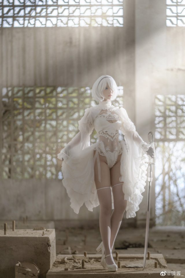 coser@镜酱cos图集 | 国内小姐姐_镜酱cos“婚纱版”2B