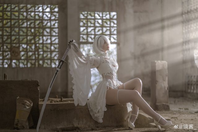 coser@镜酱cos图集 | 国内小姐姐_镜酱cos“婚纱版”2B