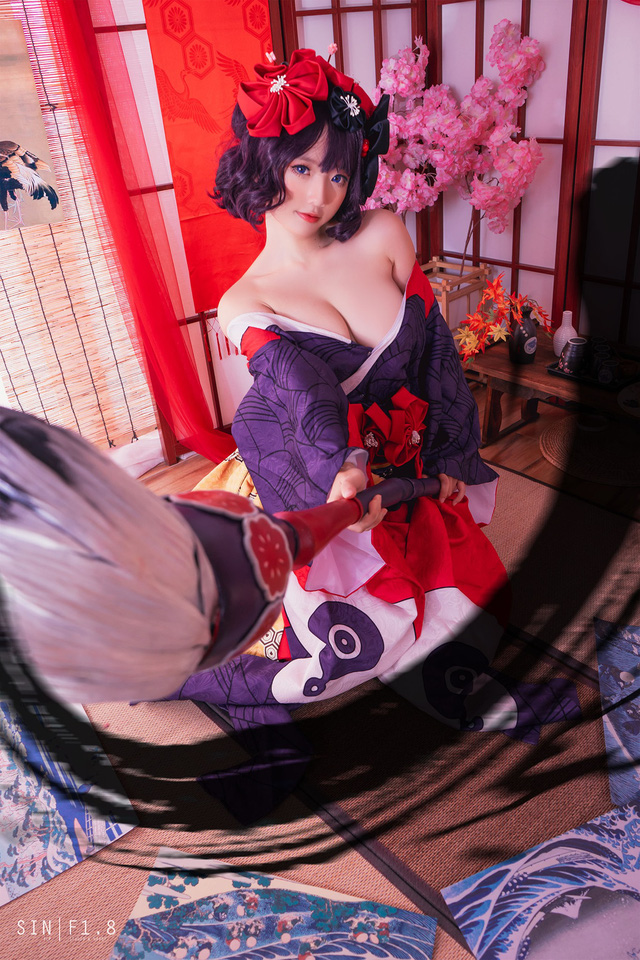 Messie Huang在Fate/Grand Order COS葛饰北斋之女葛饰应为 Messie Huang在Fate/Grand Order COS葛饰北斋之女葛饰应为