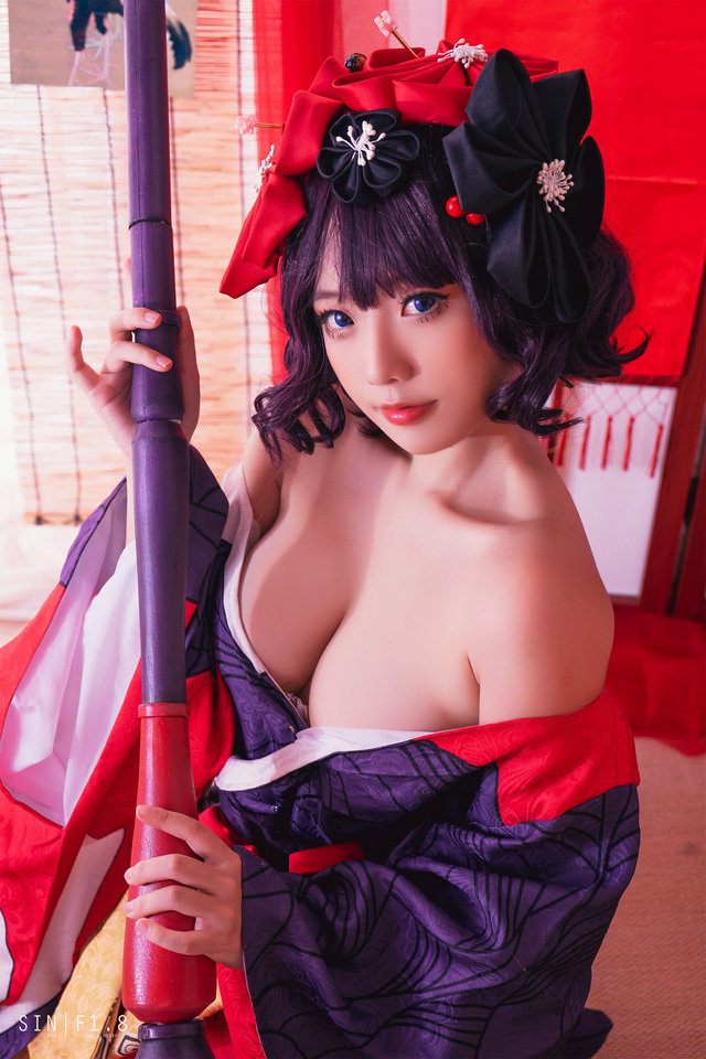 Messie Huang在Fate/Grand Order COS葛饰北斋之女葛饰应为 Messie Huang在Fate/Grand Order COS葛饰北斋之女葛饰应为