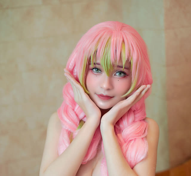 Azami@鬼灭之刃cos图集 | Azami COS甘露寺蜜璃,可爱迷人 Azami@鬼灭之刃cos图集 | Azami COS甘露寺蜜璃,可爱迷人