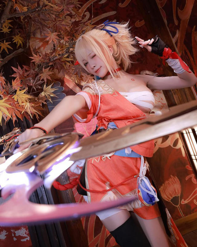 水淼aqua_宵宫cosplay | 水淼aqua在《原神》cos“夏祭女王”宵宫 水淼aqua_宵宫cosplay | 水淼aqua在《原神》cos“夏祭女王”宵宫