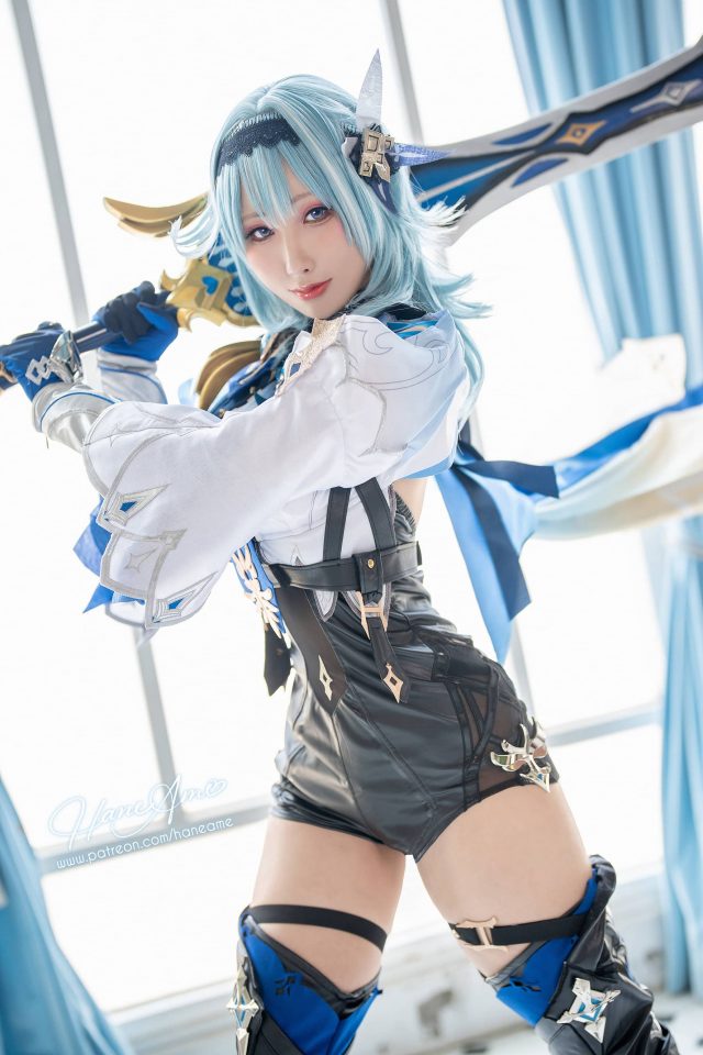 雨波_HaneAme cos优菈 | 雨波_HaneAme在《原神》化身性感迷人的优菈