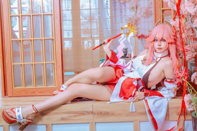 Byoru cos作品 | 越南裔女coser@Byoru在《原神》cos八重神子 Byoru cos作品 | 越南裔女coser@Byoru在《原神》cos八重神子