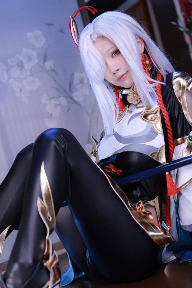 水淼aqua_cos申鹤 | 水淼aqua在《原神》化身“流鼻血版”申鹤 水淼aqua_cos申鹤 | 水淼aqua在《原神》化身“流鼻血版”申鹤