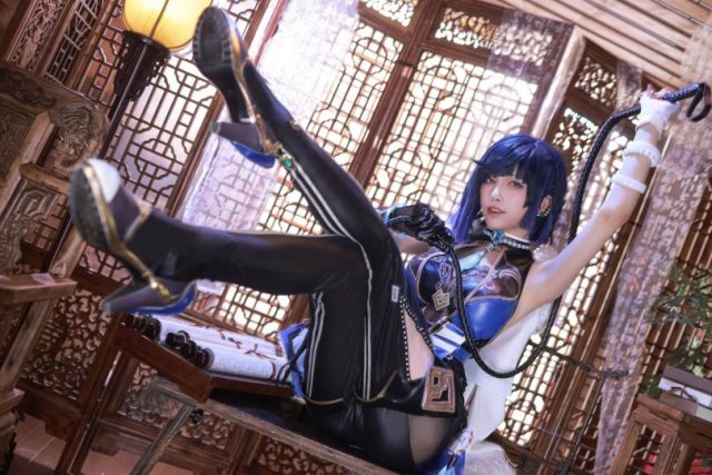 水淼aqua_cos夜兰 | 水淼aqua在《原神》cos“兰姨”夜兰