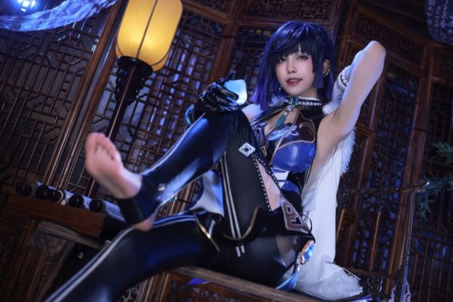 水淼aqua_cos夜兰 | 水淼aqua在《原神》cos“兰姨”夜兰