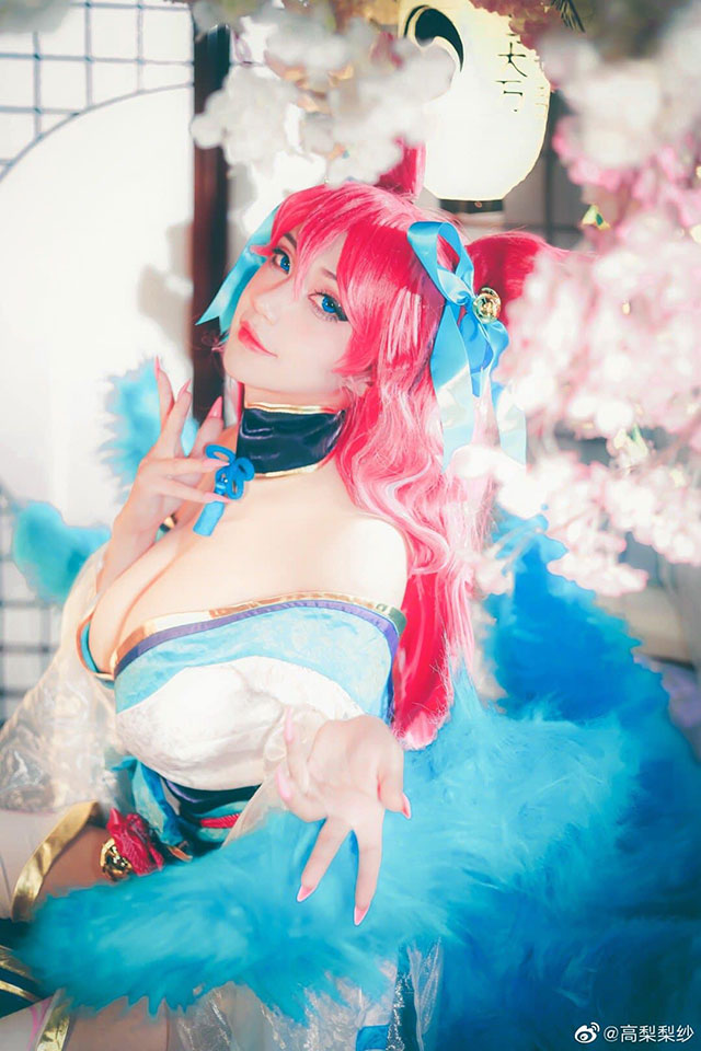 高梨梨纱cos作品 | 高梨梨纱在《英雄联盟》cos“灵魂莲华”阿狸