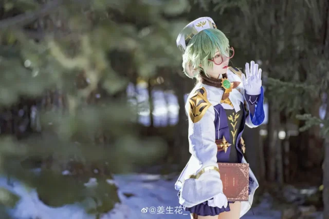 姜生花cos作品 | 姜生花在《原神》cos砂糖,纯真可爱