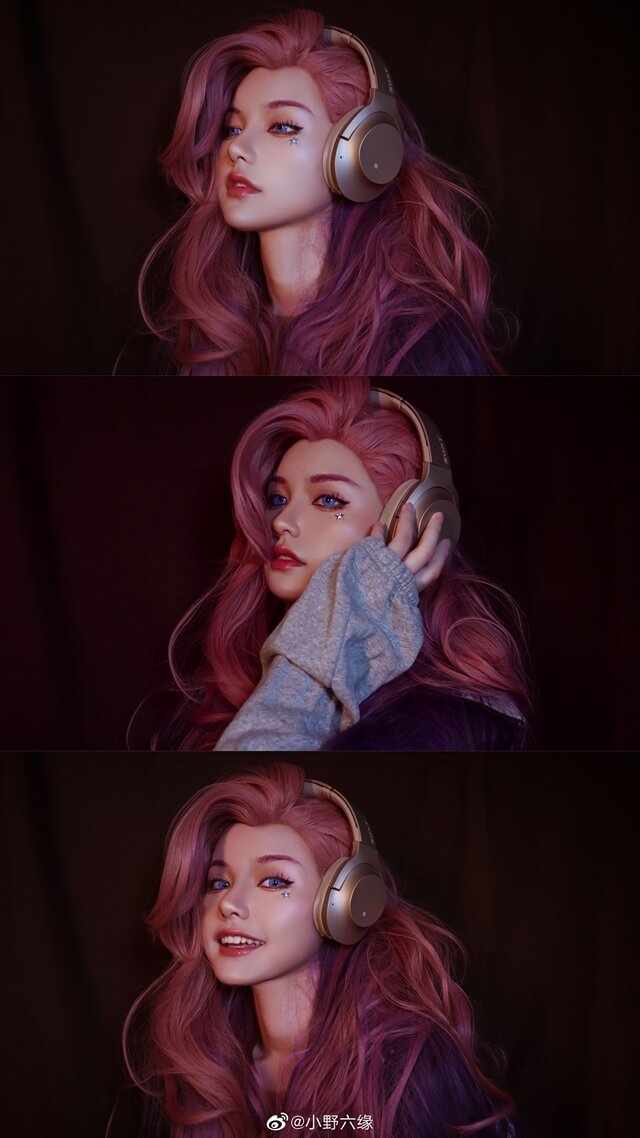 小野六缘cos作品 | 小野六缘在《英雄联盟》cos萨勒芬妮Seraphine