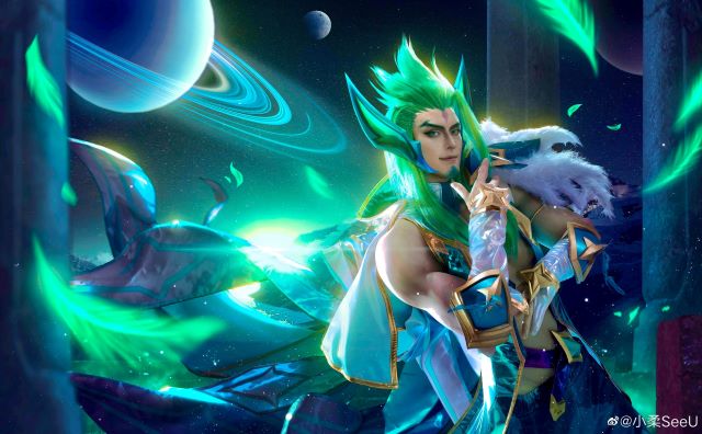 小柔SeeU和W小小白W在《英雄联盟》cos霞洛(Xayah-Rakan) 小柔SeeU和W小小白W在《英雄联盟》cos霞洛(Xayah-Rakan)