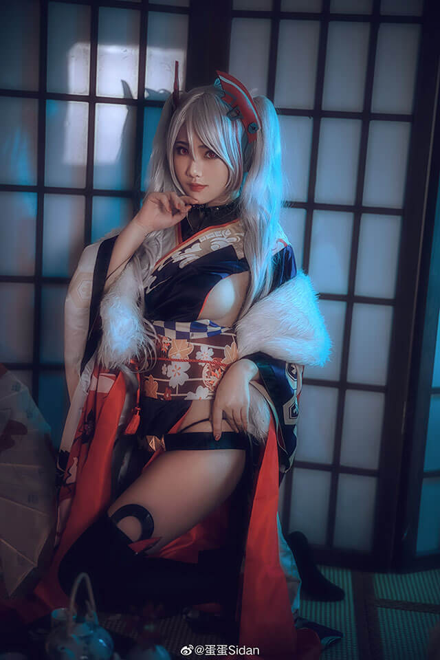 coser@蛋蛋Sidan在《碧蓝航线》变身性感迷人的欧根亲王 coser@蛋蛋Sidan在《碧蓝航线》变身性感迷人的欧根亲王