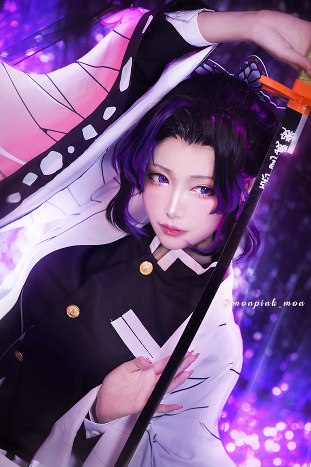 Mon夢_monpink在《鬼灭之刃》中的一系列kimetu no yaiba cosplay