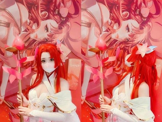 肉感少女coser@Neneko在《王者荣耀》中化身魅力迷人的貂蝉 肉感少女coser@Neneko在《王者荣耀》中化身魅力迷人的貂蝉