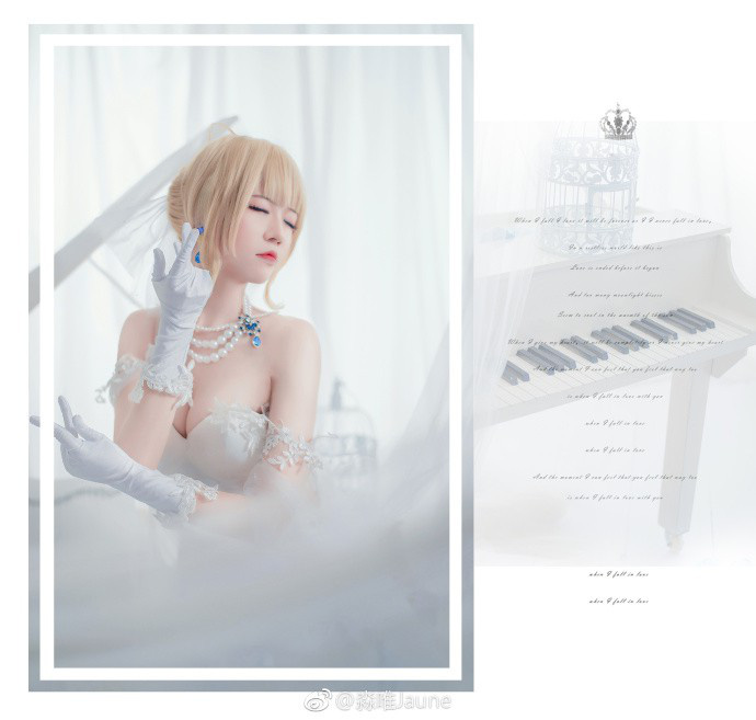 coser@淼唯Jaune在《Fate》化身婚纱版的“Saber Alter”阿尔托利亚 coser@淼唯Jaune在《Fate》化身婚纱版的“Saber Alter”阿尔托利亚
