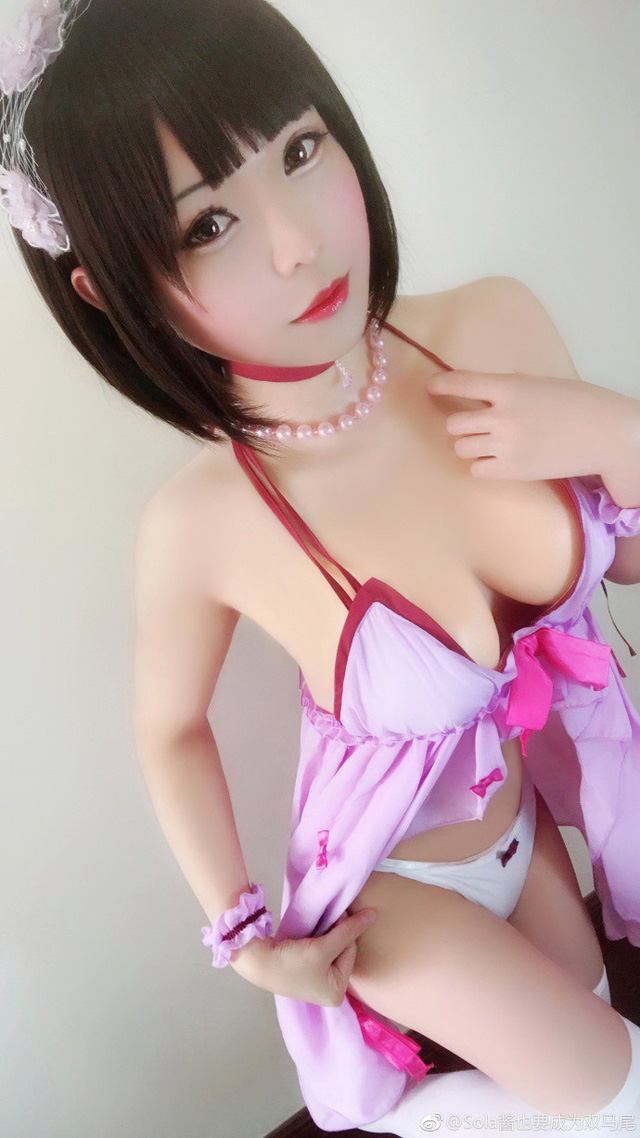 coser@Sola酱也要成为双马尾《路人女主的养成方法》cos加藤惠 coser@Sola酱也要成为双马尾《路人女主的养成方法》cos加藤惠