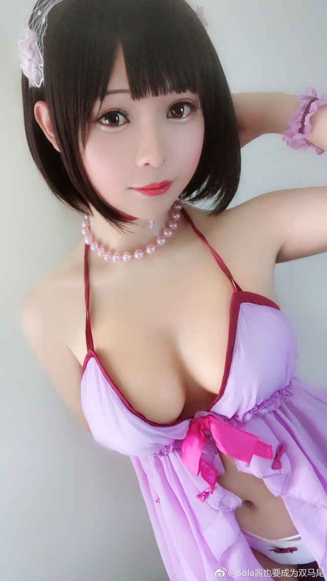 coser@Sola酱也要成为双马尾《路人女主的养成方法》cos加藤惠 coser@Sola酱也要成为双马尾《路人女主的养成方法》cos加藤惠