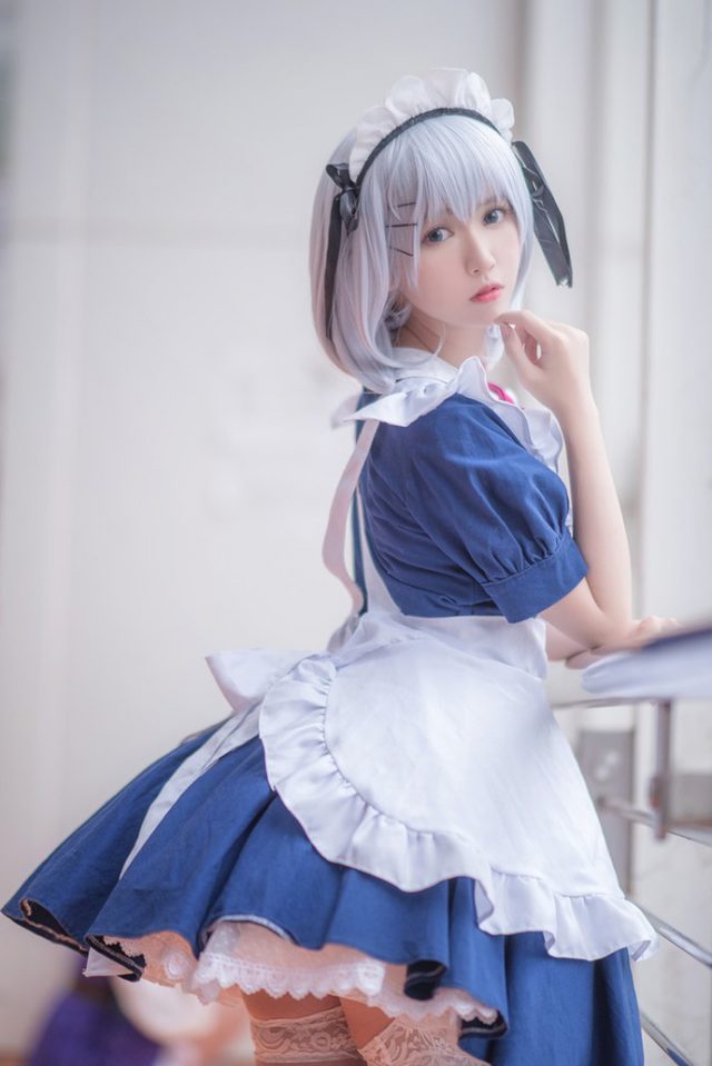 coser@鳗鱼霏儿在《约会大作战》中化身“女仆版”鸢一折纸 coser@鳗鱼霏儿在《约会大作战》中化身“女仆版”鸢一折纸