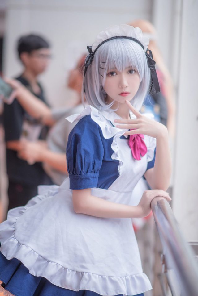 coser@鳗鱼霏儿在《约会大作战》中化身“女仆版”鸢一折纸 coser@鳗鱼霏儿在《约会大作战》中化身“女仆版”鸢一折纸