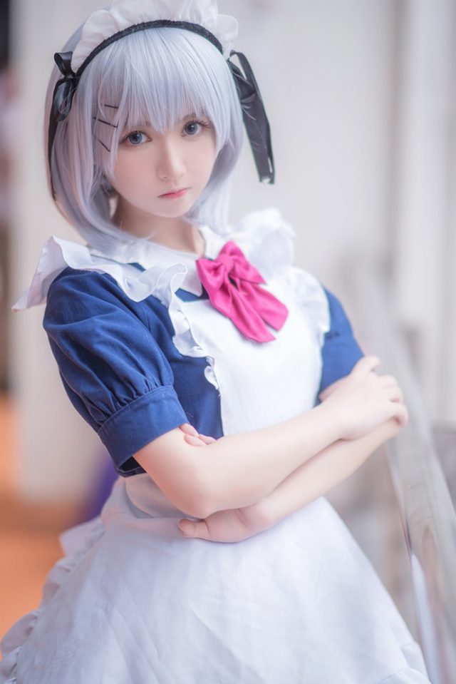 coser@鳗鱼霏儿在《约会大作战》中化身“女仆版”鸢一折纸 coser@鳗鱼霏儿在《约会大作战》中化身“女仆版”鸢一折纸