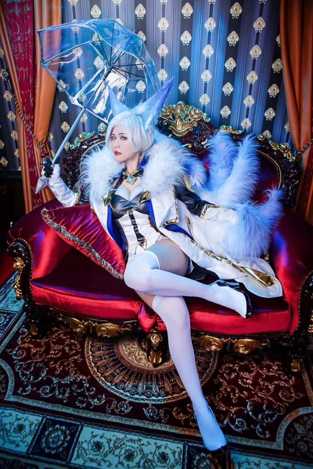 泰国女coser@Onnies在《传说对决》中化身“九尾灵狐”莉莉安