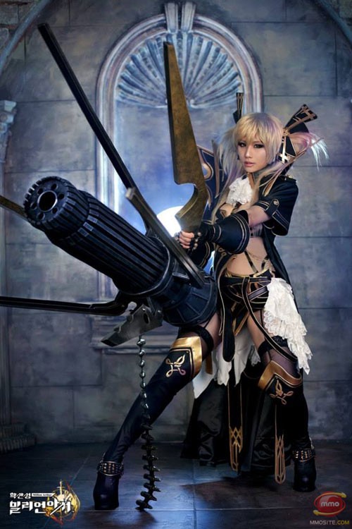 韩国“螺旋猫”成员Tasha的性感华丽《百万亚瑟王》COSPLAY 韩国“螺旋猫”成员Tasha的性感华丽《百万亚瑟王》COSPLAY