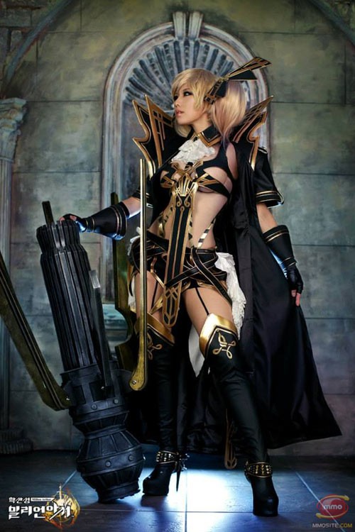 韩国“螺旋猫”成员Tasha的性感华丽《百万亚瑟王》COSPLAY 韩国“螺旋猫”成员Tasha的性感华丽《百万亚瑟王》COSPLAY