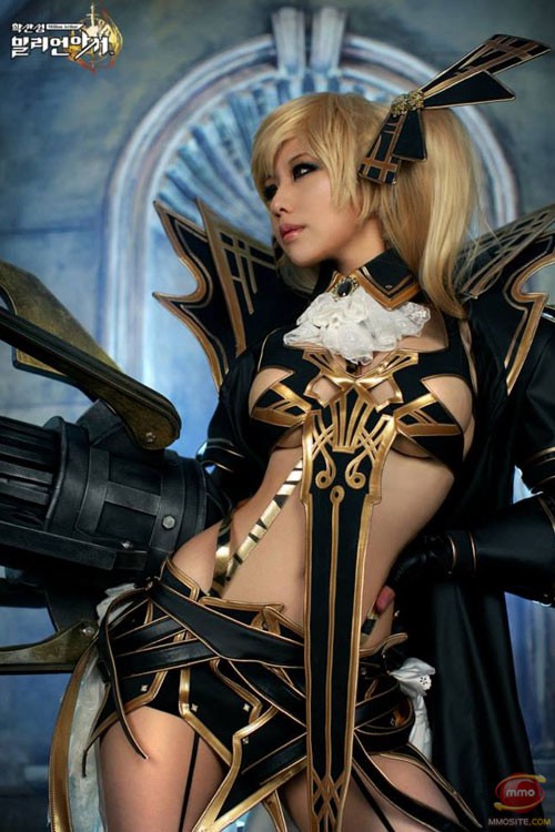 韩国“螺旋猫”成员Tasha的性感华丽《百万亚瑟王》COSPLAY 韩国“螺旋猫”成员Tasha的性感华丽《百万亚瑟王》COSPLAY