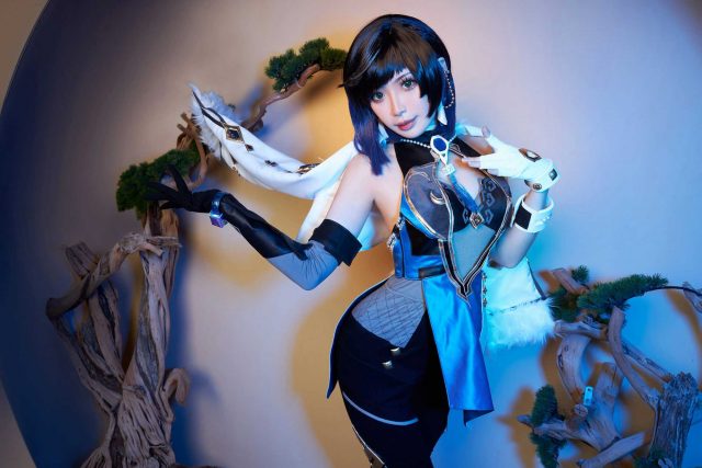新加坡女coser@Kiyo在《原神Impact》的性感迪希雅cosplay照片