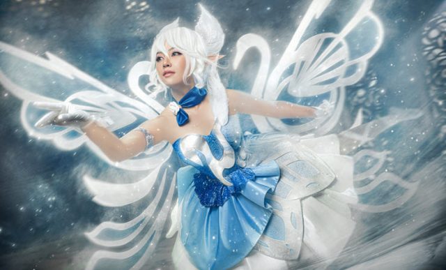 《传说对决》中“天鹅湖之翼”克里希的超现实cosplay,闪闪发光的美丽 《传说对决》中“天鹅湖之翼”克里希的超现实cosplay,闪闪发光的美丽