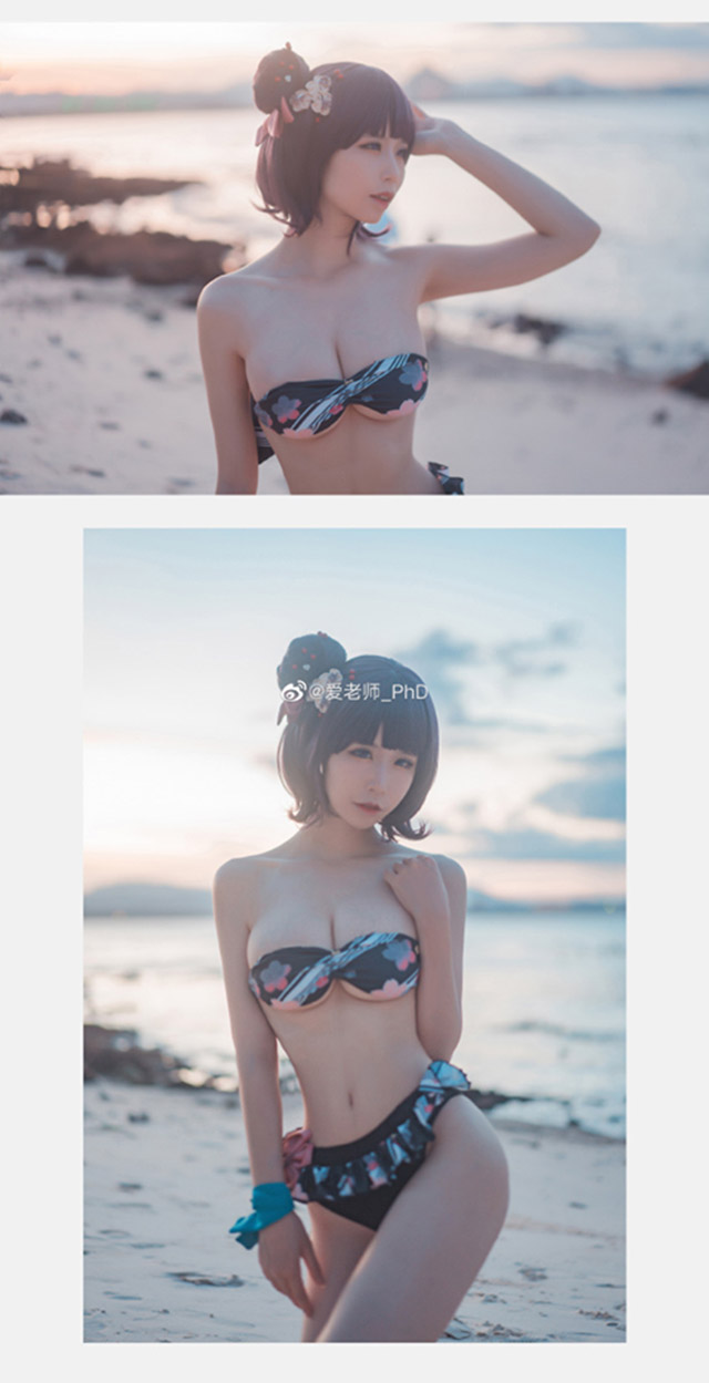 性感浮世绘美女:爱老师_PhD的“比基尼版”葛饰北斋cosplay 性感浮世绘美女:爱老师_PhD的“比基尼版”葛饰北斋cosplay