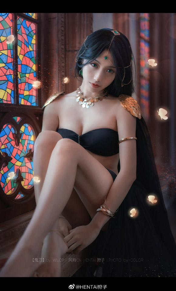 HENTAI狩子cosplay《鬼刀》风铃公主,舞动御姐的诱人魅力 HENTAI狩子cosplay《鬼刀》风铃公主,舞动御姐的诱人魅力