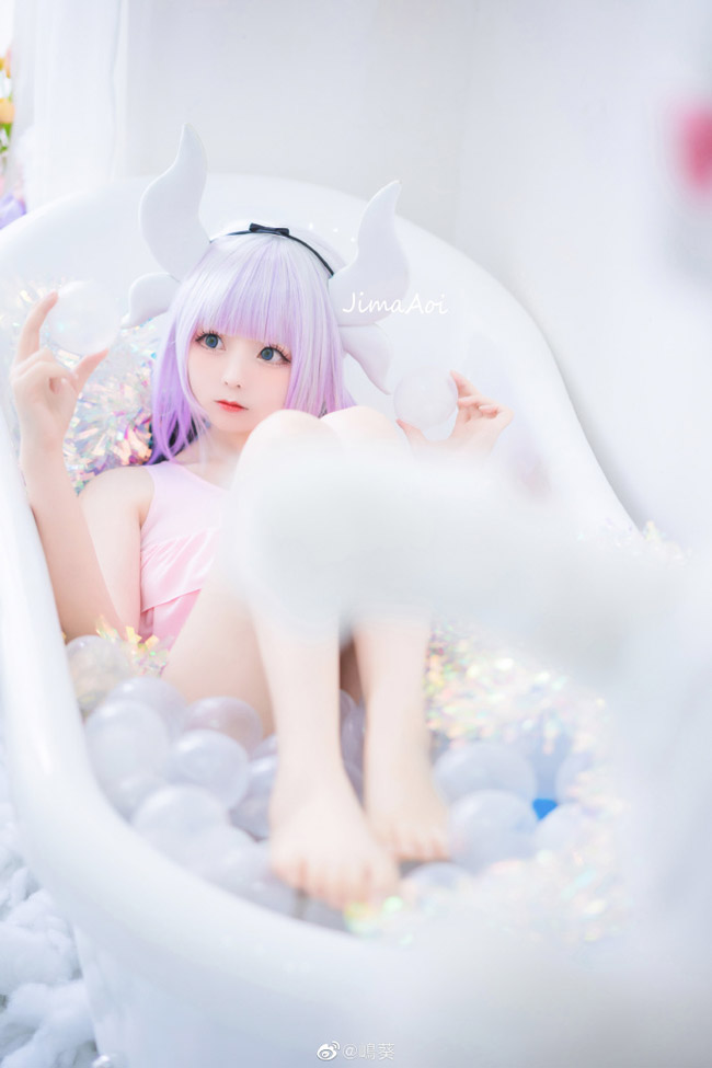 嶋葵cos《小林家的龙女仆》康娜卡姆依,可爱至极萌到心里 嶋葵cos《小林家的龙女仆》康娜卡姆依,可爱至极萌到心里