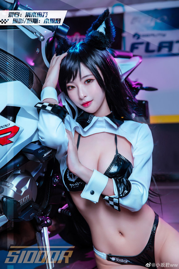 清水由乃cos“机车娘”爱宕,展现《碧蓝航线》的诱惑力 清水由乃cos“机车娘”爱宕,展现《碧蓝航线》的诱惑力