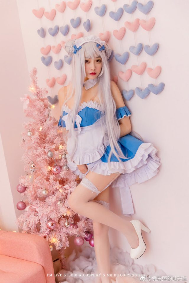 可爱迷人的碧蓝女仆:嘎潼cos《碧蓝航线》小天鹅“女仆版” 可爱迷人的碧蓝女仆:嘎潼cos《碧蓝航线》小天鹅“女仆版”